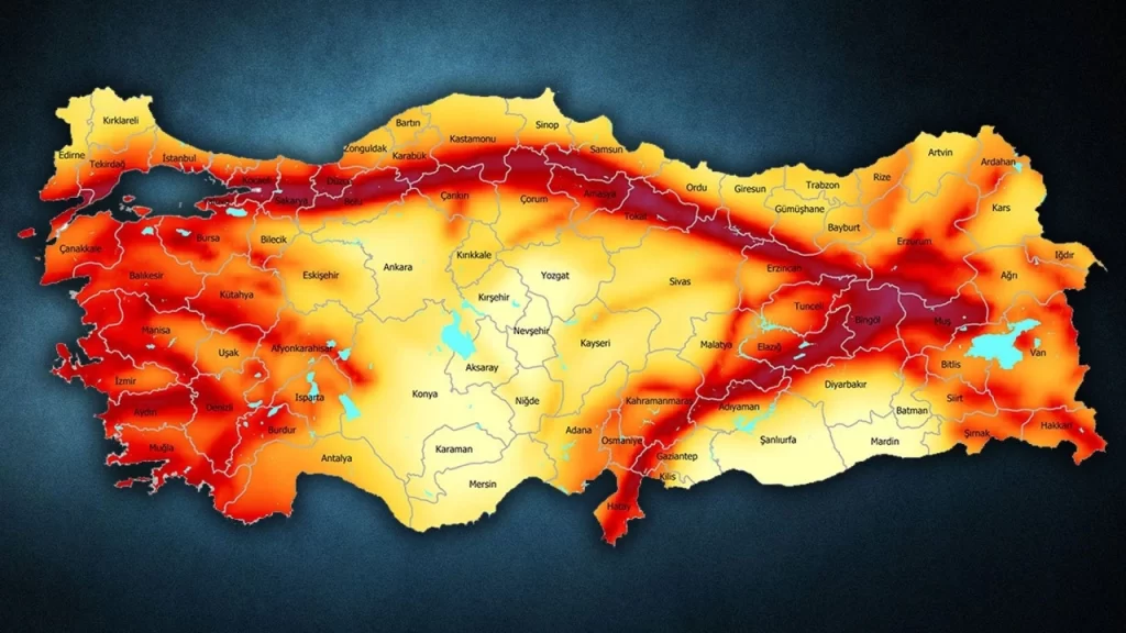 türkiye deprem haritası