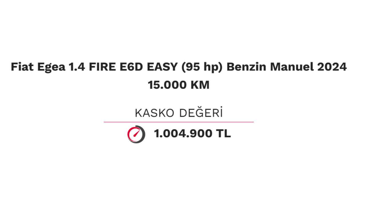 fiat egea kasko sigortası